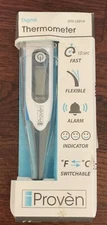 iProven Oral Thermometer, Measures in 10 Seconds with Flexible tip and Fever Ala