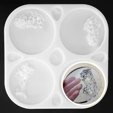 Crystal ISLAND Coaster Silicone Mold AU