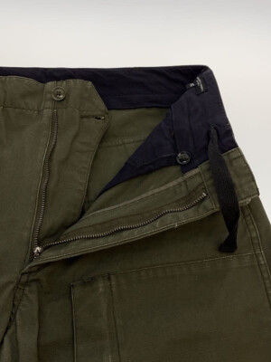 ENGINEERED GARMENTS AIRCREW PANTS MEN COLOR KHAKI MATERIAL COTTON