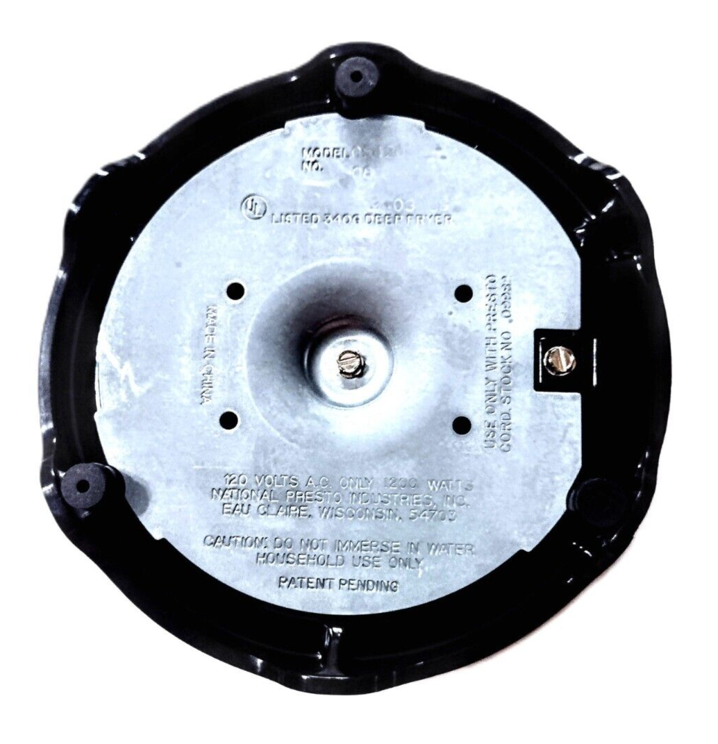 Presto FRY DADDY 4Cup Electric Deep Fryer 05420 w/Cord, Lid & Manual