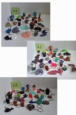 Handmade Resin Keychains Assorted Colors  Styles - 30 pcs each bundle