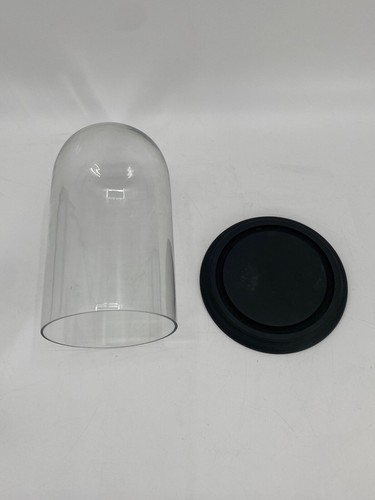 GLASGLOCKE KUPPEL GLASSTURZ GLASHAUBE GLAS GLOSCHE MUNDGEBLASEN SOCKEL VINTAGE - Bild 5 von 5