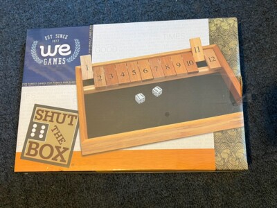 Deluxe Wood 12 Numbers Shut The Box Game