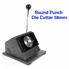 58mm DIY Round Punch Die Cutter Manual Paper Card Button Graphic Maker Machine