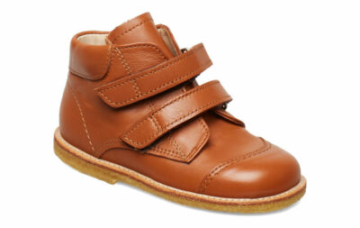 Angulus Baby/Toddler First Boots, Cognac Brown Leather UK