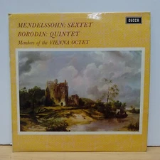 SXL 6414 BORODIN MENDELSSOHN Sextet in D VIENNA OCTET  DECCA STEREO LP EX