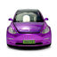 thumbnail 10  - 1:32 Tesla Model 3 90D Model Car Diecast Toy Vehicle Kids Gift Pull Back Purple