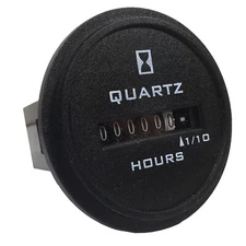 Hour Meter 2" Round Flush Panel Mount 90-264VAC, TruMeter 722-0003 for Generator
