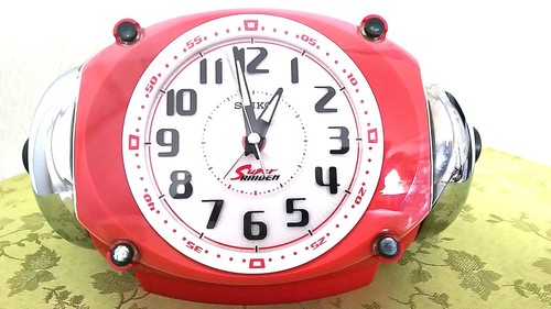 Vintage Rare SEIKO Super RAIDEN Alarm Clock Large Bell Sound 1988 220 mm Japan - Picture 12 of 12