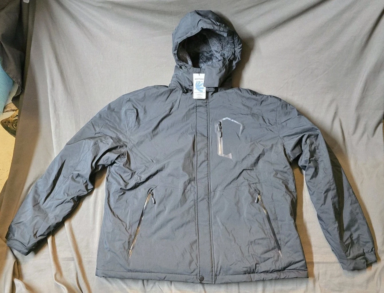 GOTOBI 3XL Heated Jackets for Men with 12V 18400mAh Battery Pack 8 Heating Zones