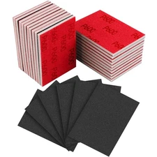 24 Pcs 3 x 4 Inch Sanding Sponge Set, 600 Grit Abrasive Sanding Pads Soft Foa...