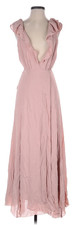 Reformation Peppermint Maxi Dress M Blush Bridal Wedding Wrap V-Neck Romantic