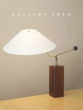 MOMA HEIFETZ JOHN VAN ZWIENEN SWING ARM COUNTERBALANCE TABLE LAMP 1950s T-7-Z
