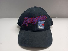 Vintage 90s New York Rangers Script Logo Snapback Hat Sports Specialties NHL