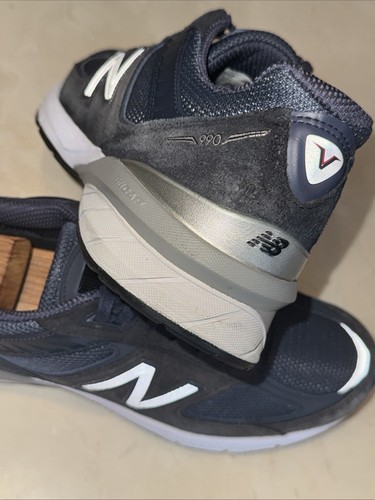 NEW BALANCE '990v5' HERREN MARINEBLAU/SILBER LAUFSCHUH/SNEAKER GRÖSSE 10,5D 189 $ - Bild 4 von 9
