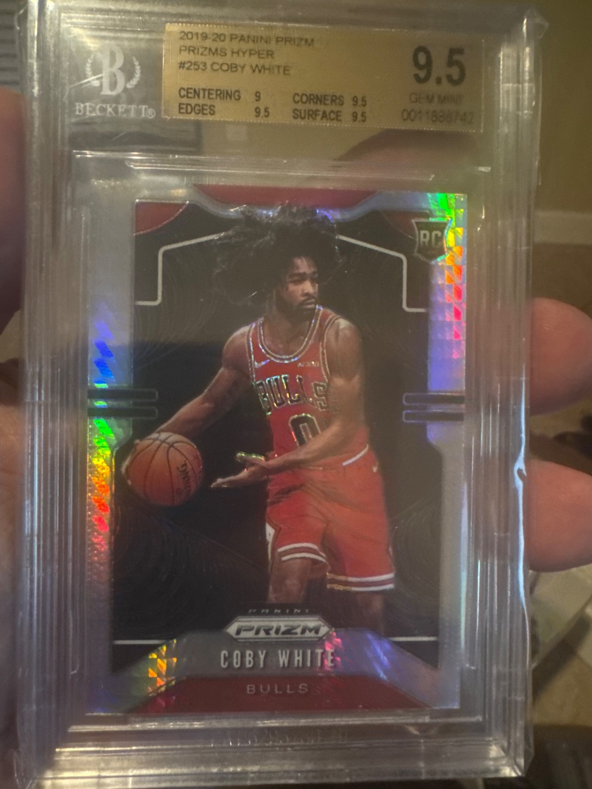 2019-20 Panini Prizm - Rookie Coby White #253 Hyper Prizm (RC)
