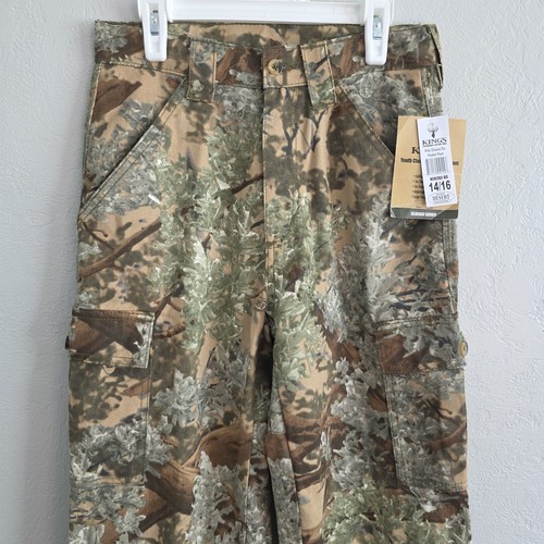 King's Desert Youth Boys Classic 6 Pocket Camo Hunting Camo Pants Size 14-16 NEW - Picture 2 of 12