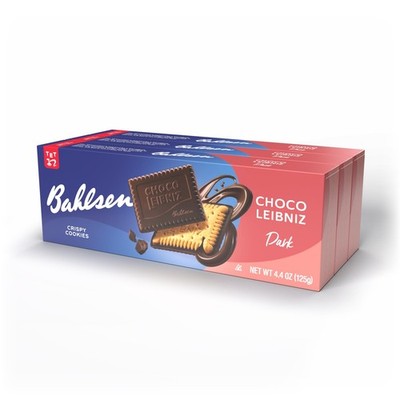Choco Leibniz Dark Cookies 3 boxes - Leibniz Butter Biscuits topped with a th...