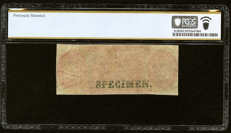 FR# 1328 Fractional 1864 Union Currency 50c Civil War Third Specimen Issue, PCGS - Image 2 of 4