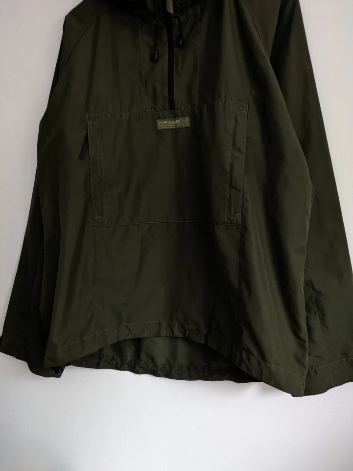 Paramo Mens Jacket SIZE LARGE Nikwax Windbreaker Hiking Hooded Khaki Green Coat - Image 4 of 4