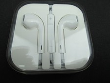 Apple iPhone Genuine OEM White Corded Earbuds NEW