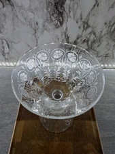 1950's Tiffin Franciscan? Etched Cocktail/ Martini Glasses/ Barware- Set Of 6