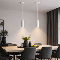 Pendelleuchte HäNgelampe Wohnzimmerleuchte Esstischlampe Weiß H 120 Cm 2Er Set