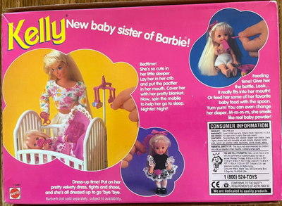 Kelly New Baby Sister of Barbie Doll Set 1994 Mattel 12489 NIB | eBay
