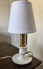 Vintage Milk Glass Hobnail Lamp With New Shade