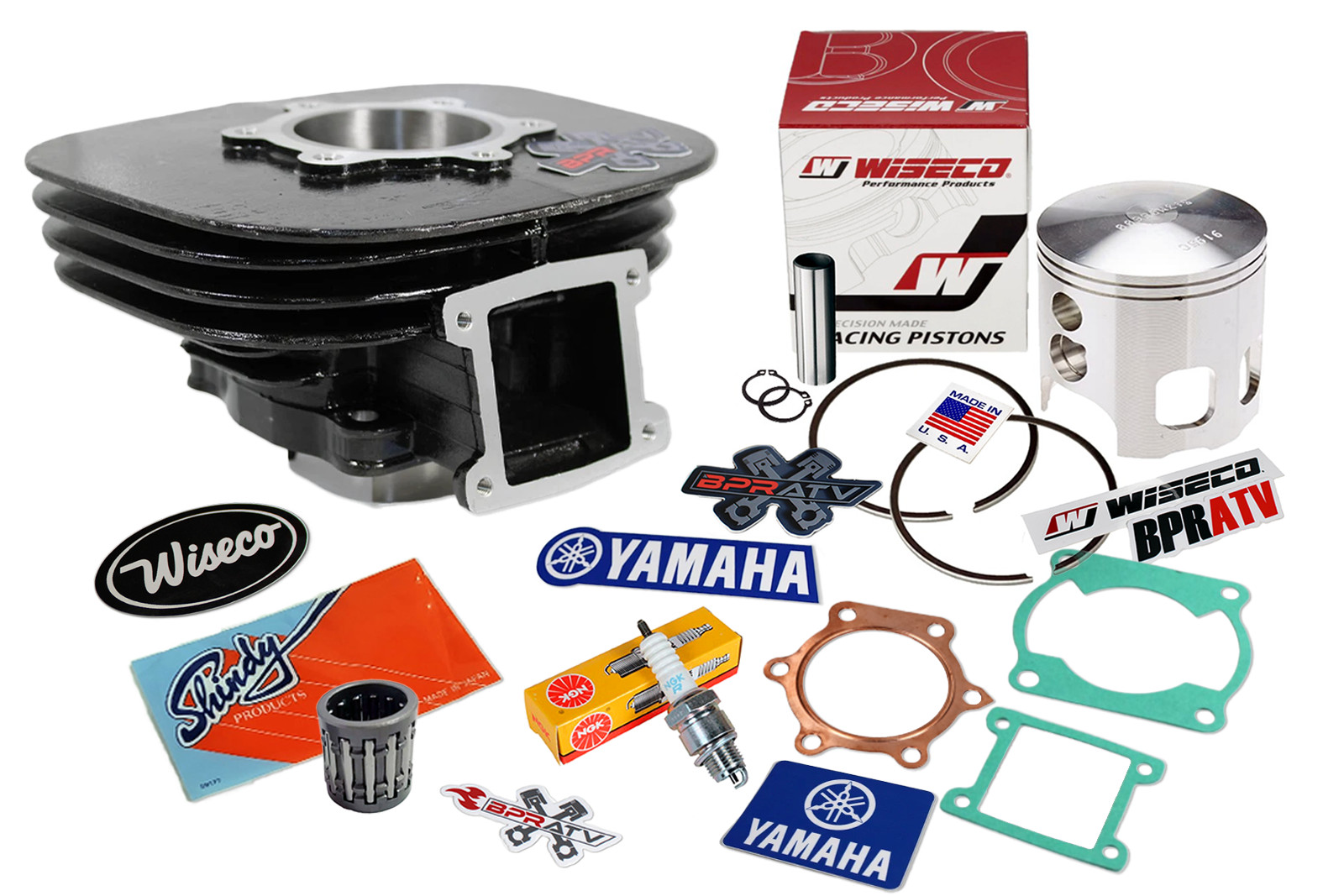 Yamaha Blaster YFS 200 Top End Rebuild Kit 66mm Wiseco Piston Cylinder 88â06 New