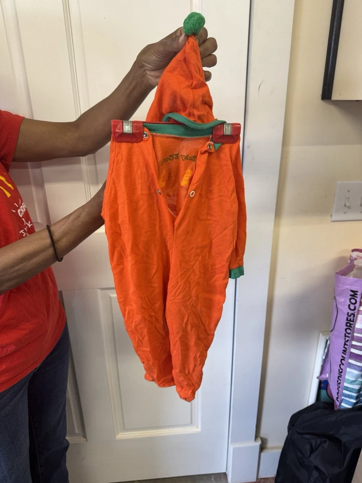 NUEVO CON ETIQUETAS BEBÉ B’GOSH 1994 Calabaza Halloween Disfraz Talla M (12-19 LBS) Foto 3 de 4