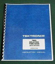 Tektronix 7B85 Operators Manual: Comb Bound & Protective Plastic Covers