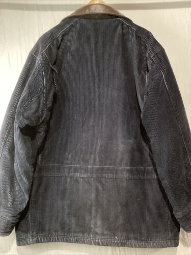 Chaps Ralph Lauren Jacket Mens Large Barn Corduroy Flannel Line Vintage Buttons - Picture 13 of 16