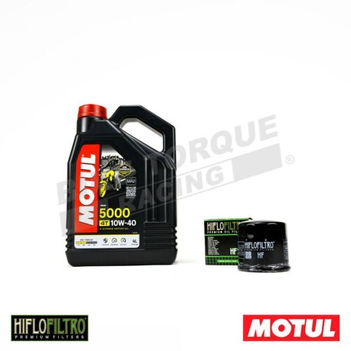 Motul 5000 10W40 4L 4 Stroke Oil and Filter for Suzuki GSF 1200 SA Bandit 97-06 - Picture 3 of 3