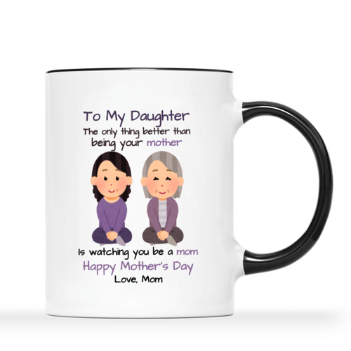 Taza 11oz-A mi hija: lo mejor es verte convertirte en mamá-Día de la Madre - Imagen 13 de 15