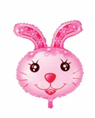 Folienballon Hase Ostern Heliumballon Luftballon Kindergeburtstag Rosa
