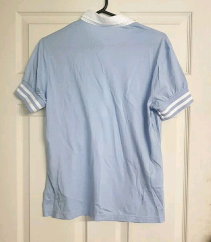 Lacoste Womens Polo Shirt Blue & White Size 42 UK Size 14 - Picture 12 of 16