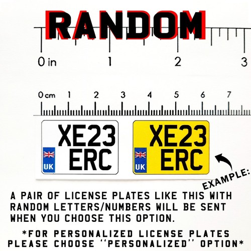 RC 1/10 UK BRITISH Number Plates Scale Sticker GB BRITAIN License Plate Licence - Picture 84 of 191