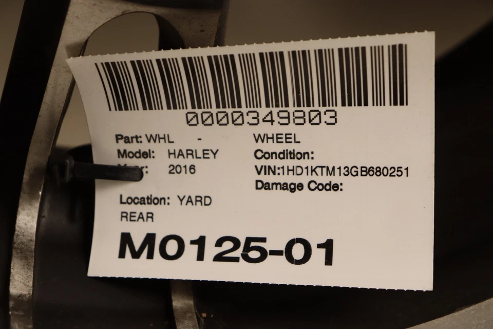 2015-2017 HARLEY DAVIDSON FLTRXS ROAD GLIDE PNEU DE RODA DIANTEIRA DUNLOP D407T FABRICANTE DE EQUIPAMENTO ORIGINAL - Imagem 3 de 3