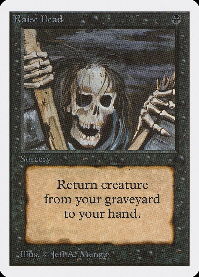 Raise Dead (NM) #123 Unlimited Edition 2ED Magic Gathering card old school MTG
