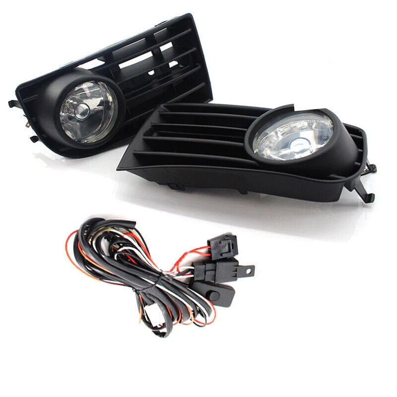 For Volkswagen Golf 5 Mk5 Rabbit 2005-2009 1 Set LED Fog Light Assembly Black Foto 3 de 4