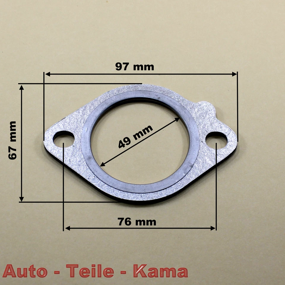 ✅2 x Auspuff Dichtungen für BMW Abgasanlage , Abgaskrümmer , Katalysator - Bild 2 von 4