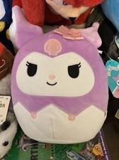 Squishmallow Kuromi Purple Hood 8  Gamestop Sanrio Hello Kitty Plush In Hand 