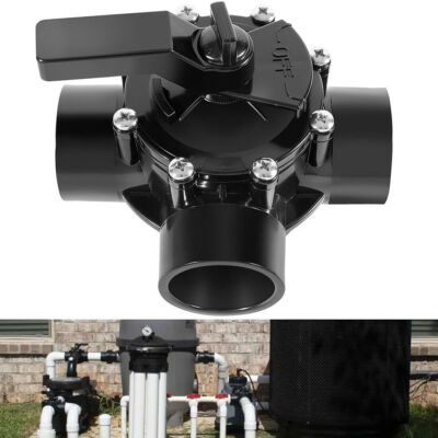 4715 3-Port 1-1/2 to 2-Inch Positive Seal NeverLube Valve for 1-1/2'' 2'' PVC Pipe
