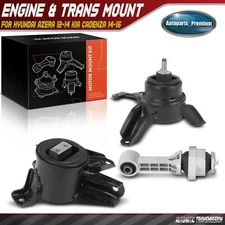 2x Engine Motor & Transmission Mount for Hyundai Azera 12-14 Kia Cadenza 14-16