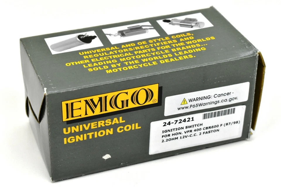 Bobina de encendido universal doble cable 80 mm montaje centro/centro vintage Honda #V88 B Foto 3 de 3