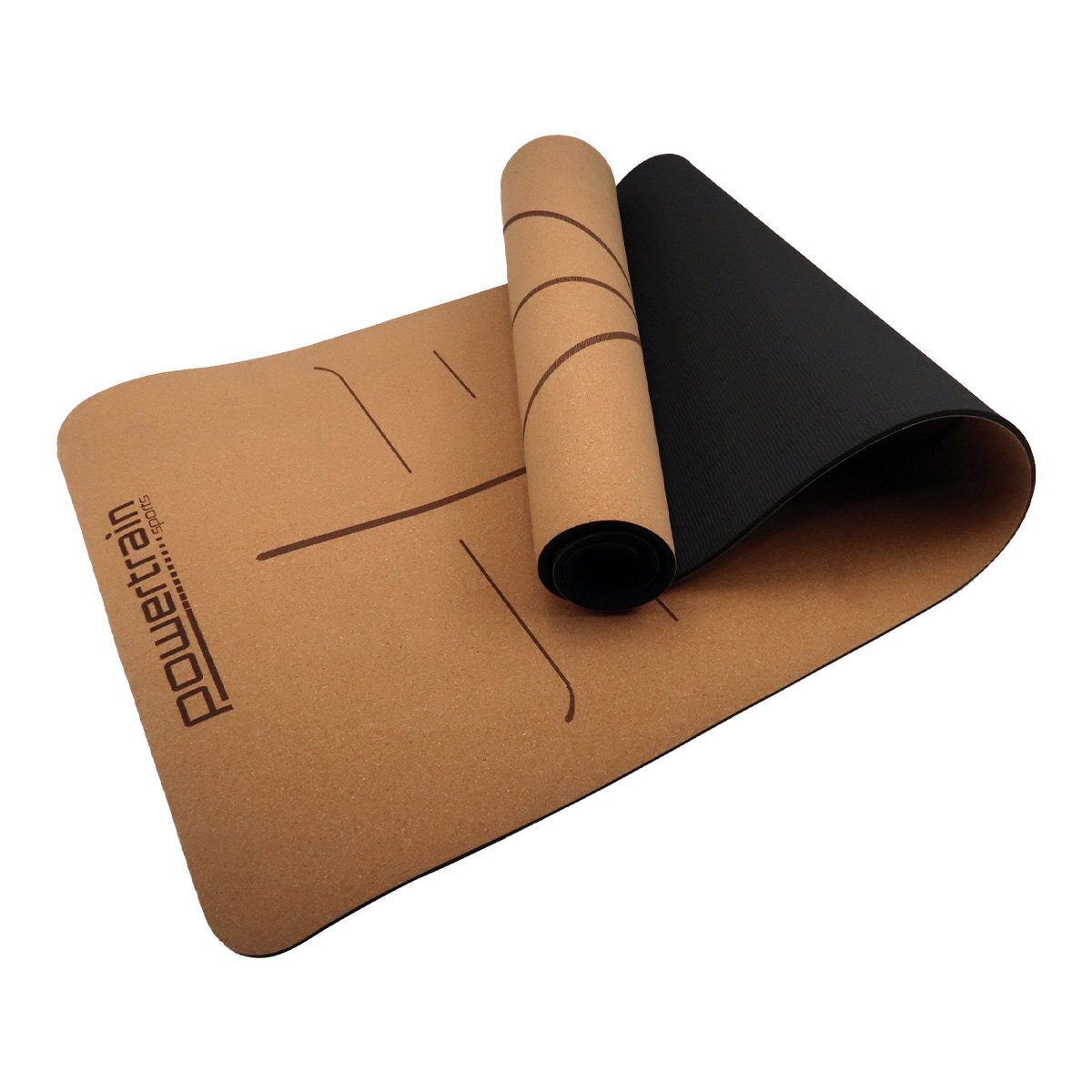 NNEDSZ Cork Yoga Mat with Carry Straps Home Gym Pilates - Body Line
