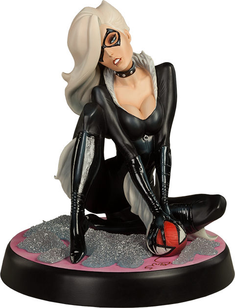 black cat figurine marvel