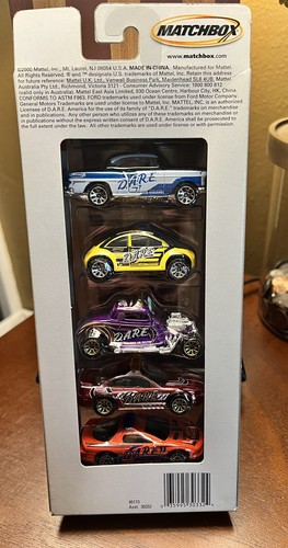 Vintage Matchbox D.A.R.E Police 5 Pack #95173, New - Picture 2 of 2