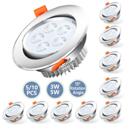 5/10x Ultra Slim Einbau LED Flachbildschirm Decke Spot Lichter Downlights Spot